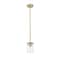Z-Lite Thayer Pendant, 1-Light, 4.75 In.W x 7.5 In.H, Luxe Gold/Clear 742MP-LG - alternate 7